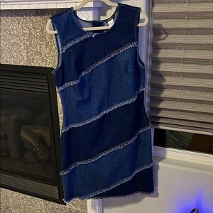 Two tone Demin tank dress by Venus